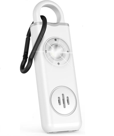 Self Defense Alarm Keychain – 130dB Rechargeable Personal Safety Alarm with LED Light & Carabiner