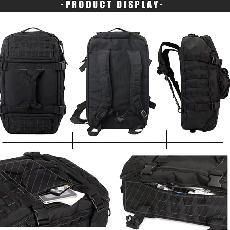 3 in 1 Military Duffel Bag - Tactical Travel Outdoor Rucksack Waterproof Backpack