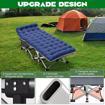 Camping Cot - Portable Folding Outdoor Bed for Adults and Kids