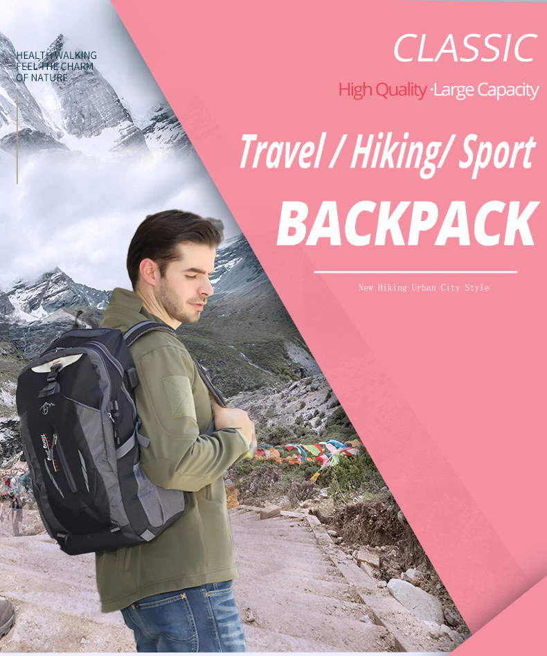 Waterproof Travel Backpack | 40L Backpack For Camping | MilitaryKart