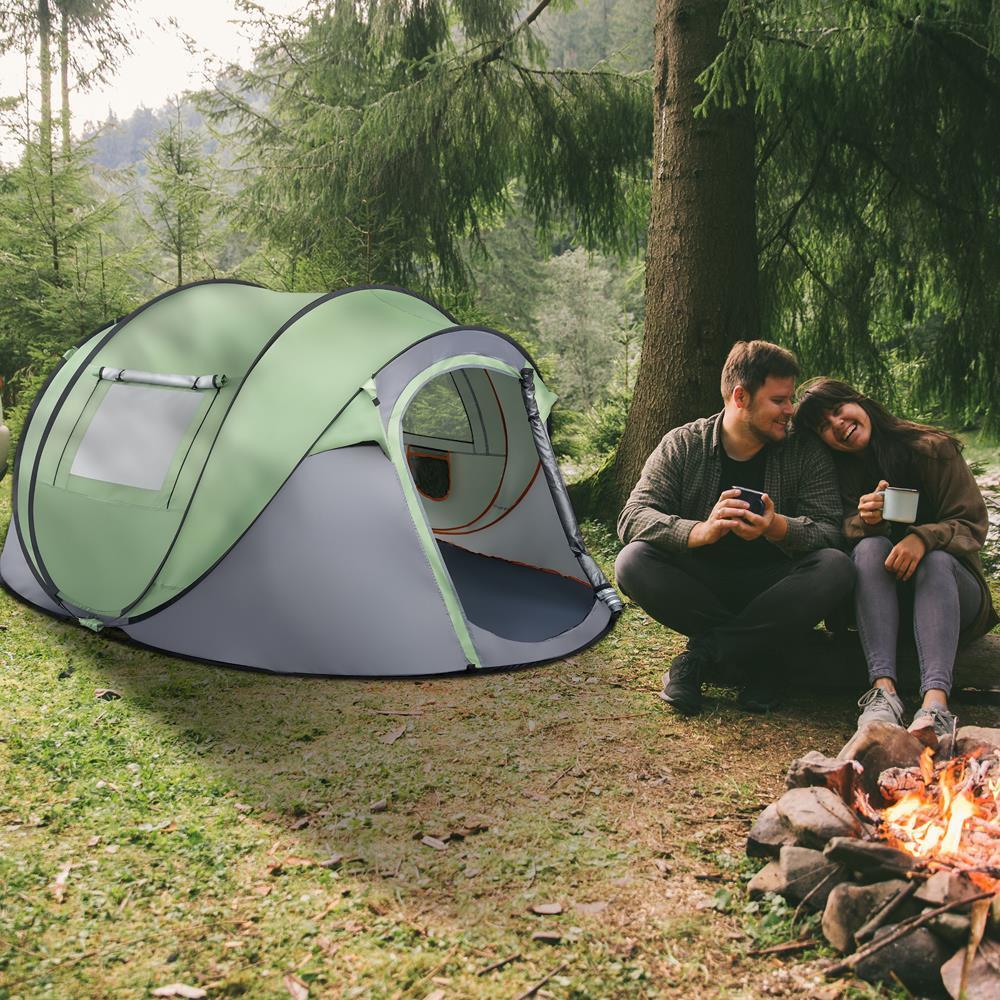 pop up family tent 4 Person Pop-Up Camping Tent – Waterproof Instant Setup Family Tent| MilitaryKart