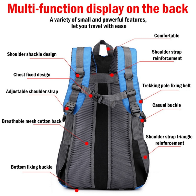 Waterproof Travel Backpack | 40L Backpack For Camping | MilitaryKart