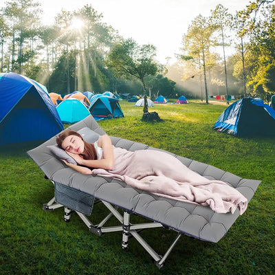 Camping Cot - Portable Folding Outdoor Bed for Adults and Kids