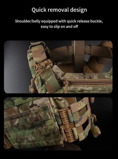 Multifunctional Tactical Vest – Outdoor Military Combat Vest with MOLLE System