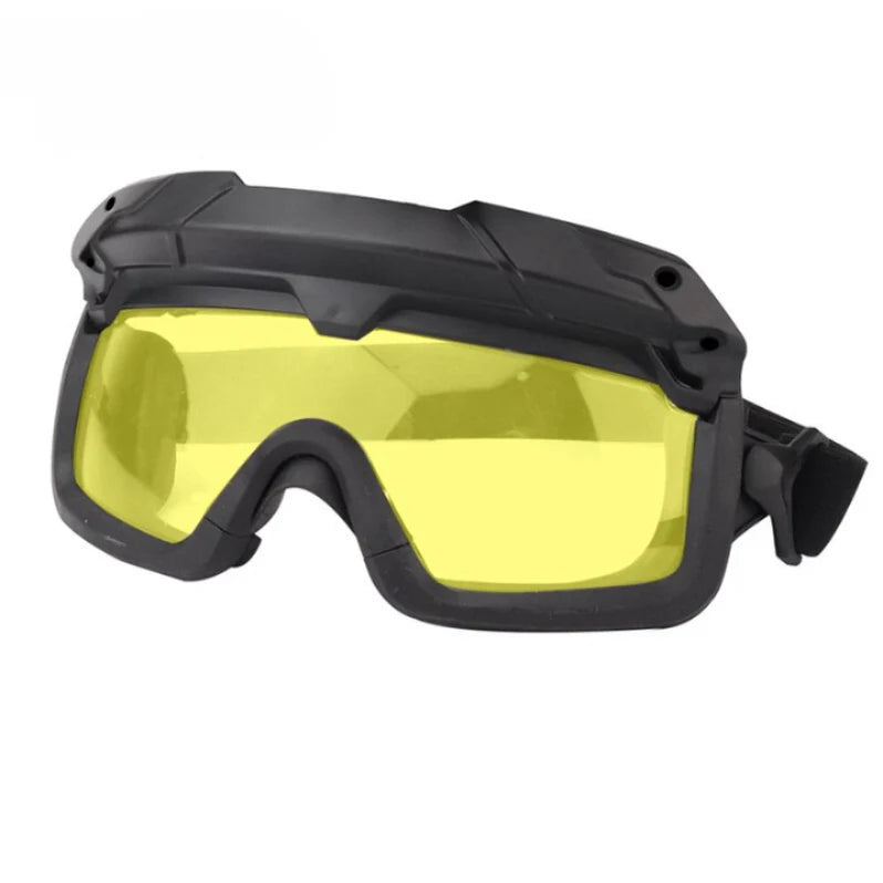 anti fog goggles airsoft SINAIRSOFT Tactical Helmet Safety Goggles Hunting Protective Glasses BK-Yellow Lens