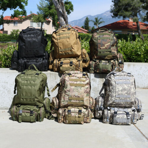 CVLIFE Tactical Backpack Military Army Rucksack 60L Large Assault Pack