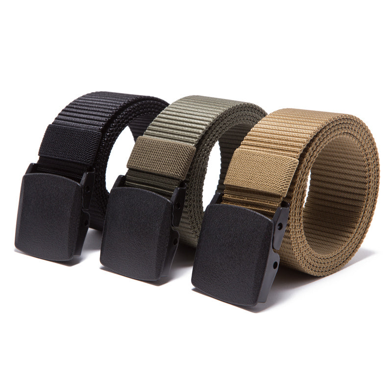 camping belt Men's Heavy Duty Canvas Belt – Military-Grade Webbing & Quick-Release Buckle