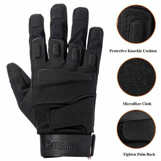 thumbnail image 2 of Men's Tactical Motorcycle Gloves With Touchscreen For Hiking 2 of 10