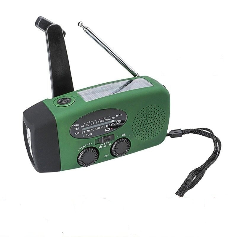 Portable Emergency Radio – Hand Crank, Self Powered, AM/FM/NOAA Weather Solar Radio