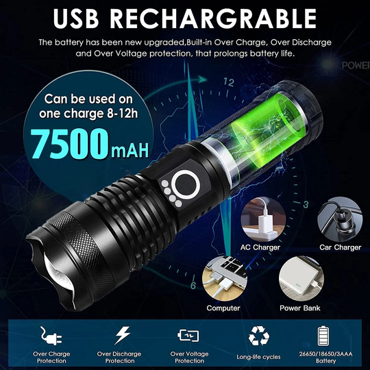can you overcharge rechargeable flashlight Rechargeable Tactical Flashlight - Tactical Flashlight
