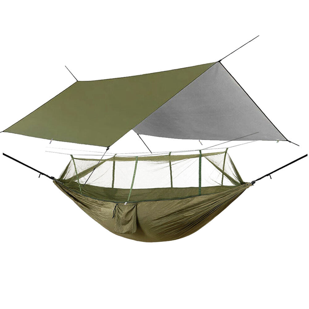 Camping Hammock Kit With Mosquito Net | Under Quilt Blanket | Rainfly Cover Tarp Fall