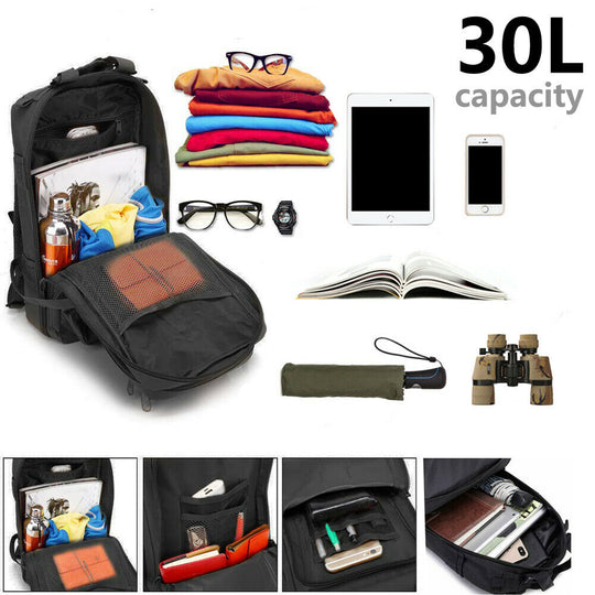 30L Military Tactical Backpack  Waterproof Outdoor Rucksack for Camping &  Survival | Military Kart  MilitaryKart