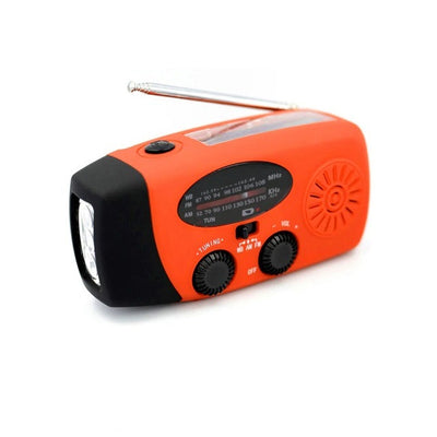 Portable Emergency Radio – Hand Crank, Self Powered, AM/FM/NOAA Weather Solar Radio