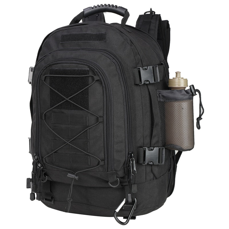 Sac à dos tactique 60 litres pour randonnée et camping Black Sac à dos tactique 60 litres pour randonnée et camping Black