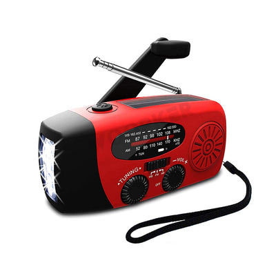 Portable Emergency Radio – Hand Crank, Self Powered, AM/FM/NOAA Weather Solar Radio