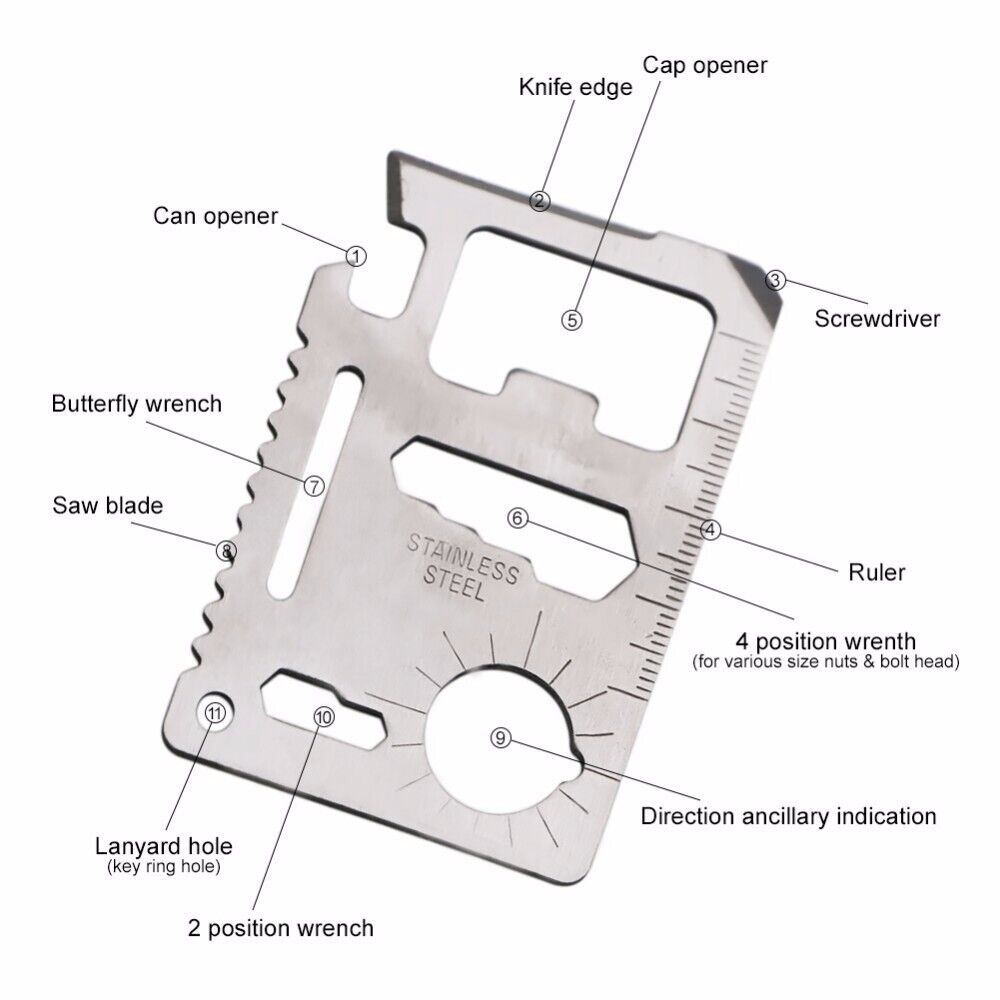 Credit Card Multi Tool | Survival Card Tool | MilitaryKart