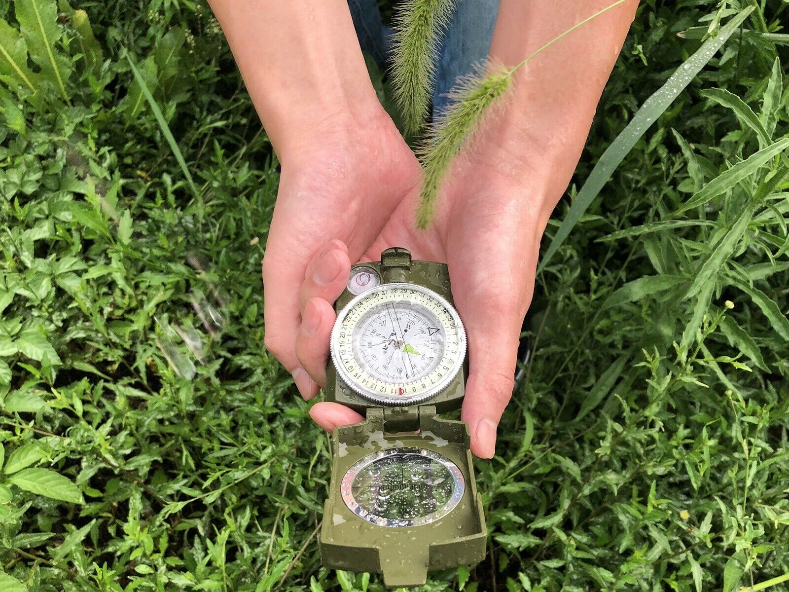 Military Using Compass Military Sighting Compass | Metal Compass with Pouch | MilitaryKart