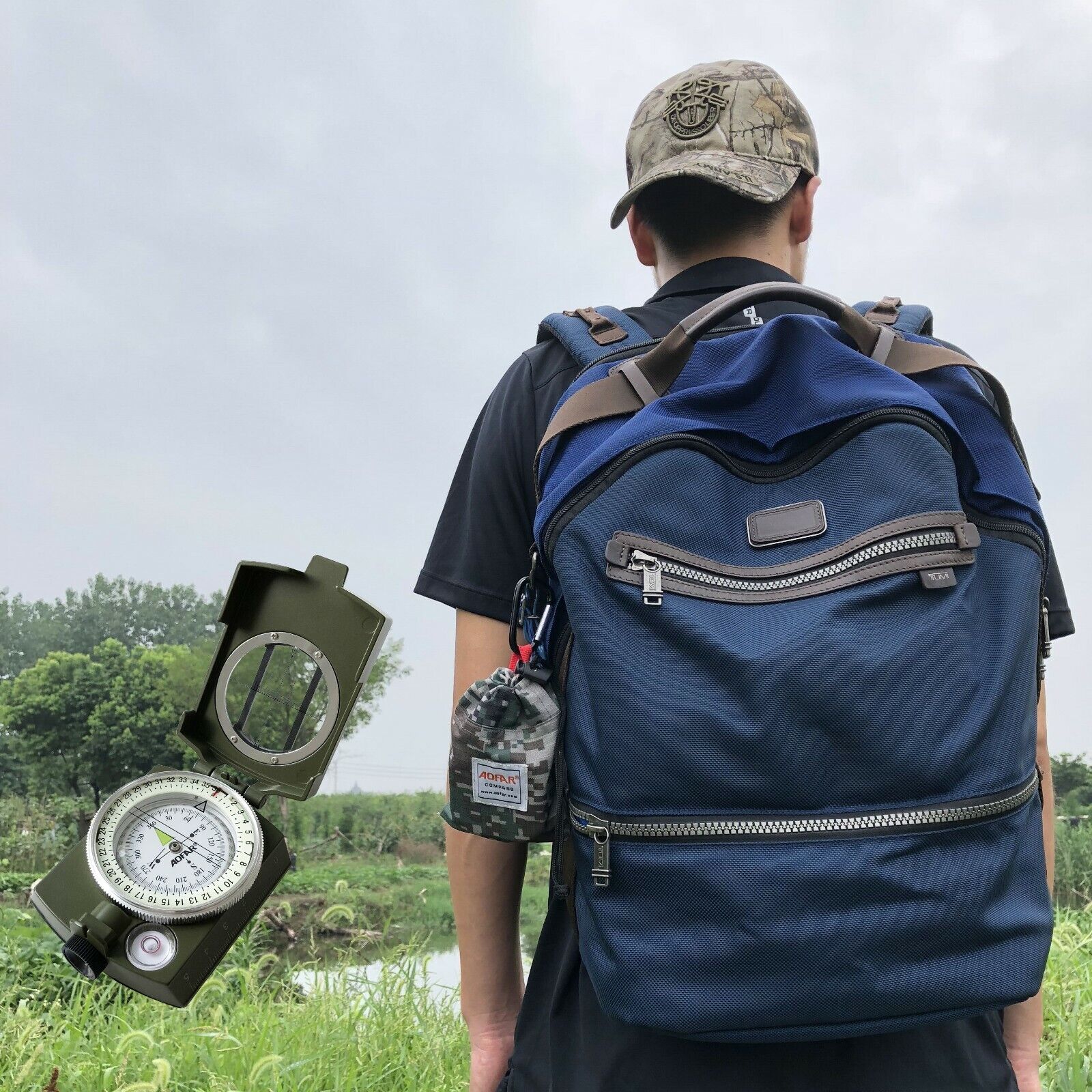 Compass Scope Military Sighting Compass | Metal Compass with Pouch | MilitaryKart