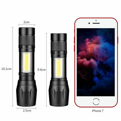 Mini Powerful Tactical Flashlight with COB Light