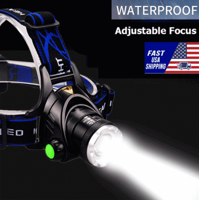 High Power 3 Mode LED Waterproof Headlamp Kit