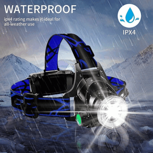 High Power 3 Mode LED Waterproof Headlamp Kit