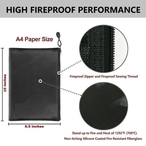 Fireproof Document Bag | Fireproof Money Bag | MilitaryKart