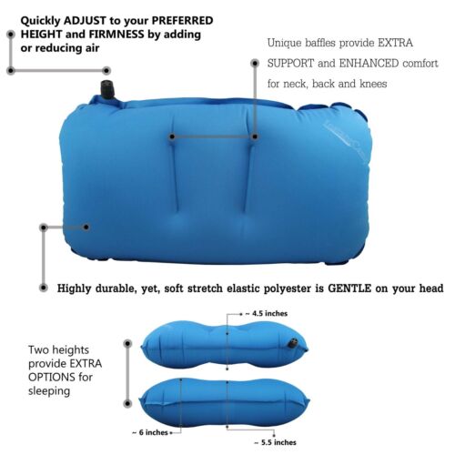 Inflatable Pillow for Camping, Hiking and Outdoor Adventures