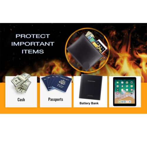 Fireproof Document Bag | Fireproof Money Bag | MilitaryKart