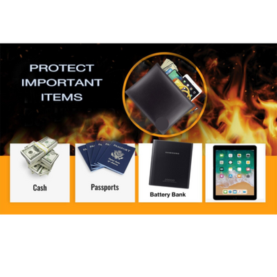 Fireproof Document Bag | Fireproof Money Bag | MilitaryKart