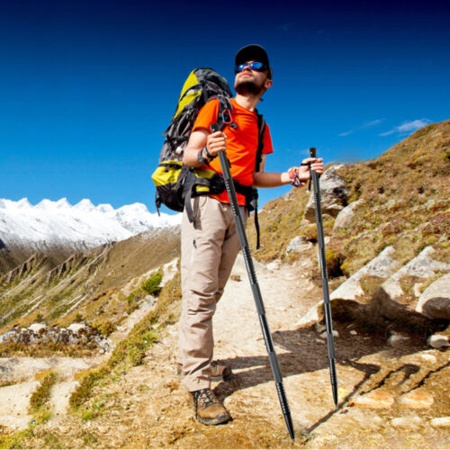 Tactical Trekking Pole for Hiking, Walking Cane Stick, Survival Alpenstock