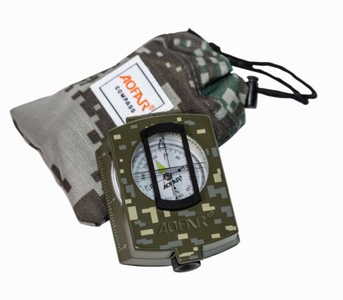 Military Sighting Compass | Metal Compass with Pouch | MilitaryKart